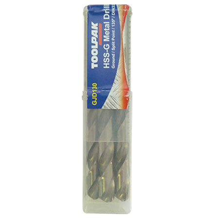 Jobber HSS Drill 13.0mm Ground Split Point Toolpak Pack of 5 